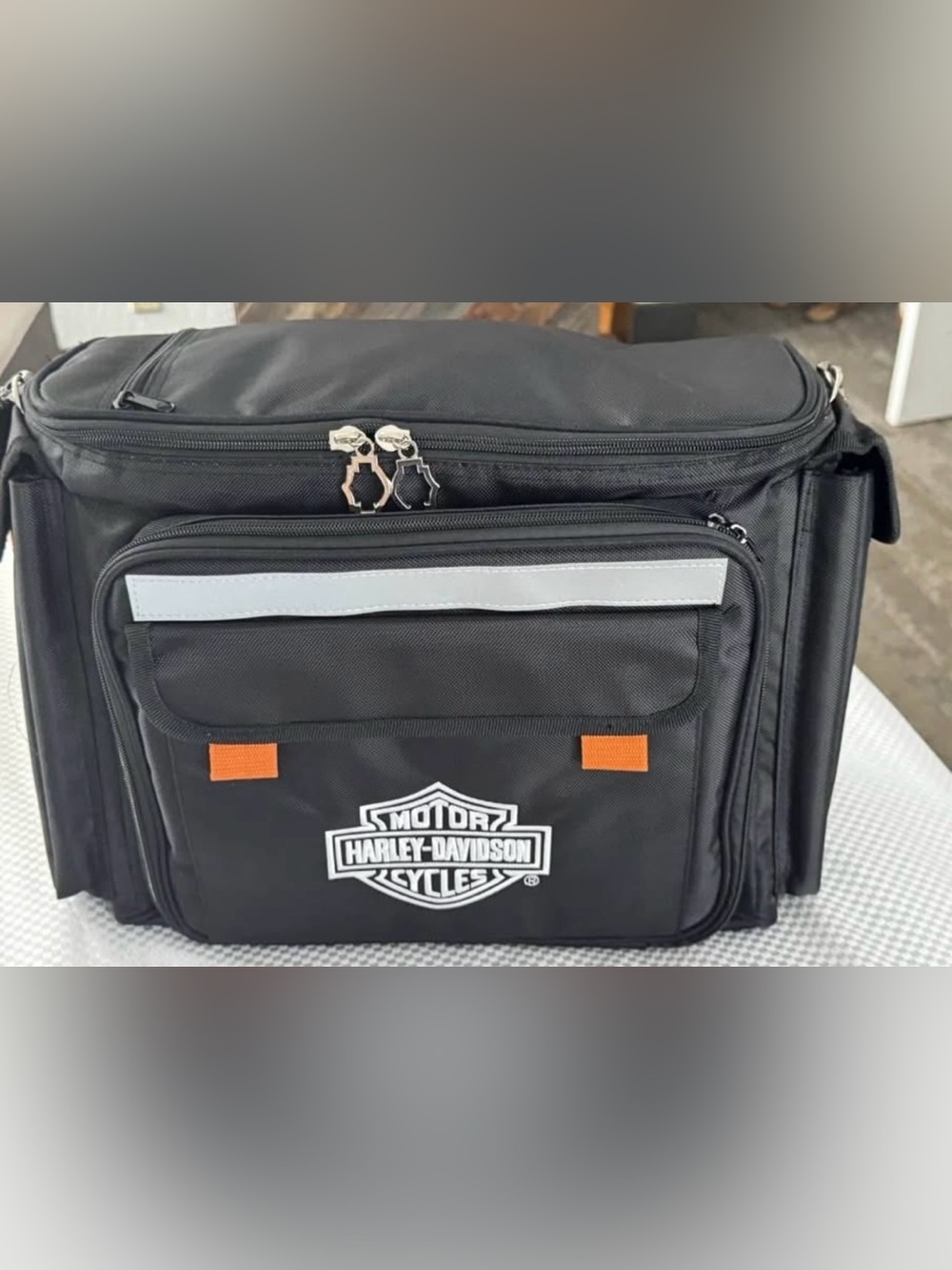 NWOT Harley-Davidson Black Motorcycle Tail/Trunk Cooler Picnic Bag